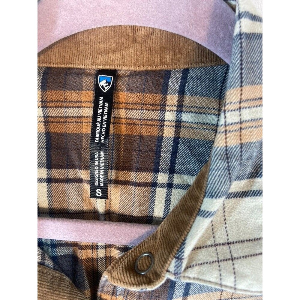 Kuhl Womens Brown Plaid Button Up Shirt Small-outdoor Hiking - Picture 2 of 3